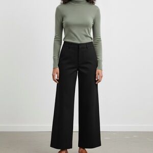 Banana Republic Black Wide-Leg Pants